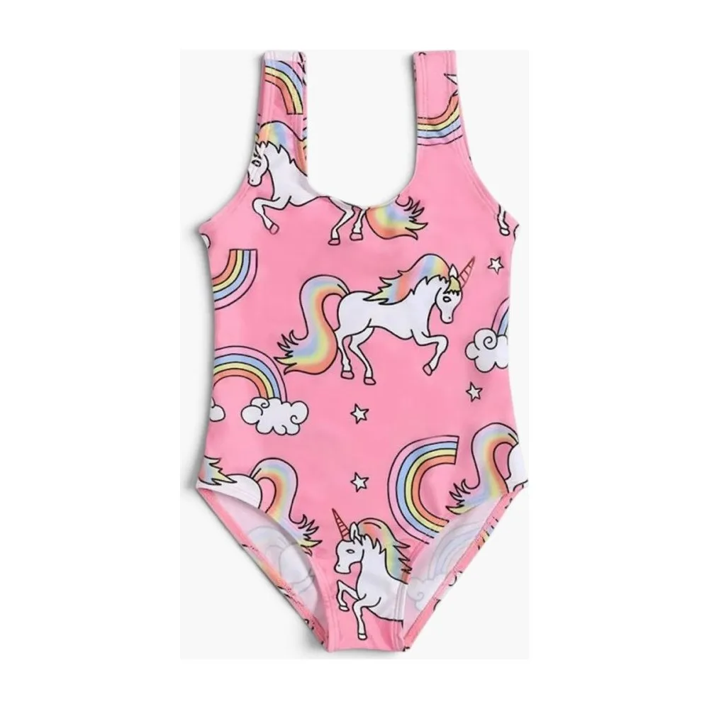 Traje de Baño Niña Unicornios y Arcoíris
