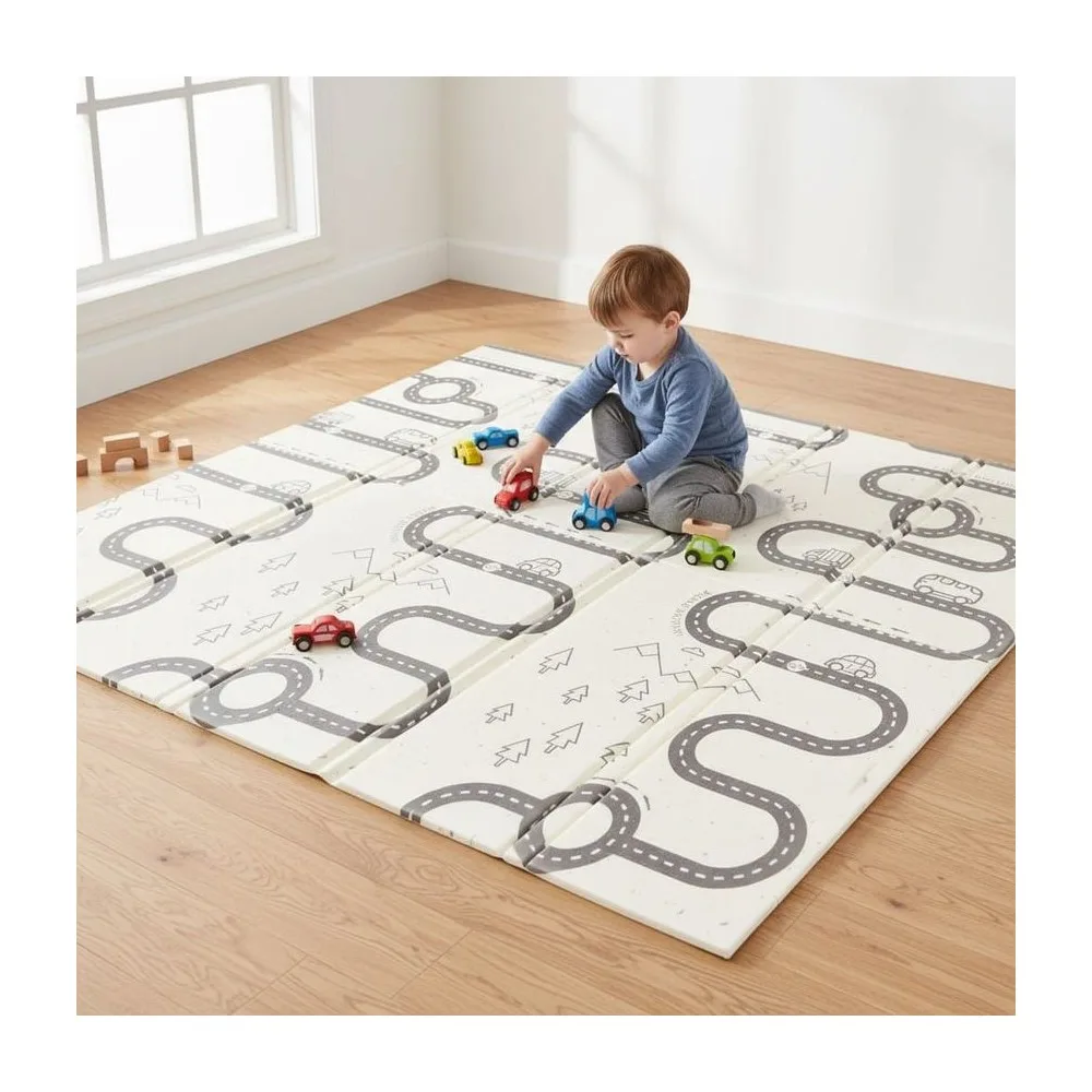Alfombra Antigolpes Premium 200×180 – Plegable, Reversible y No Tóxica