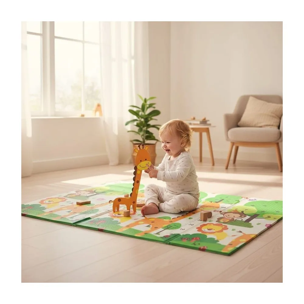 Alfombra de Juego para Bebé XPE Reversible 200 x 180 cm | 2 cm Grosor